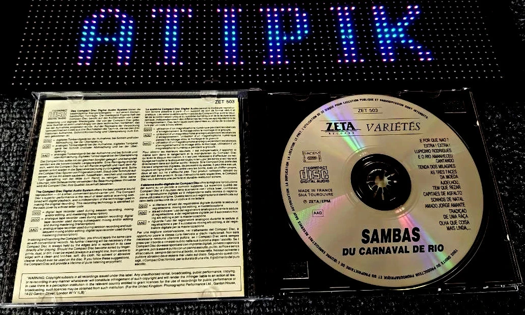 🎉 Cd Sambas Do Carnaval Do Rio - 1988 Edição Zeta Especial Brasil 🌴 – photo 3